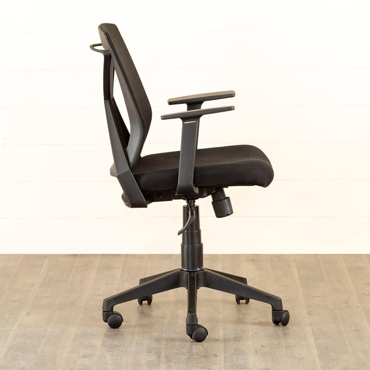 Helios Isabella Mesh Medium Back Office Chair - Black