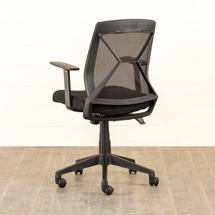 Helios Isabella Mesh Medium Back Office Chair - Black