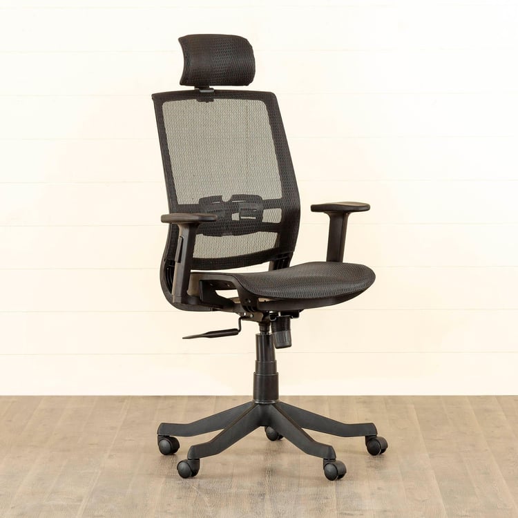 Helios Alice Mesh High Back Office Chair - Black