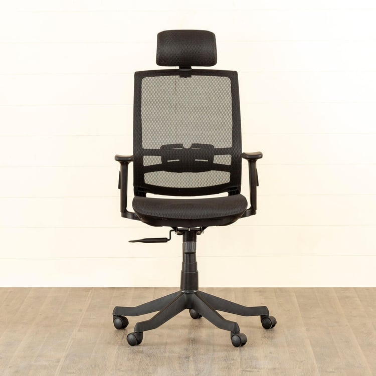 Helios Alice Mesh High Back Office Chair - Black