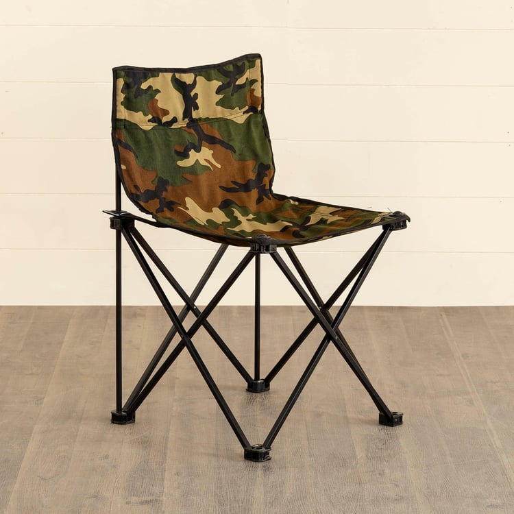 Helios Camouflage Foldable Camping Chair With Carrying Bag - Extra Large
