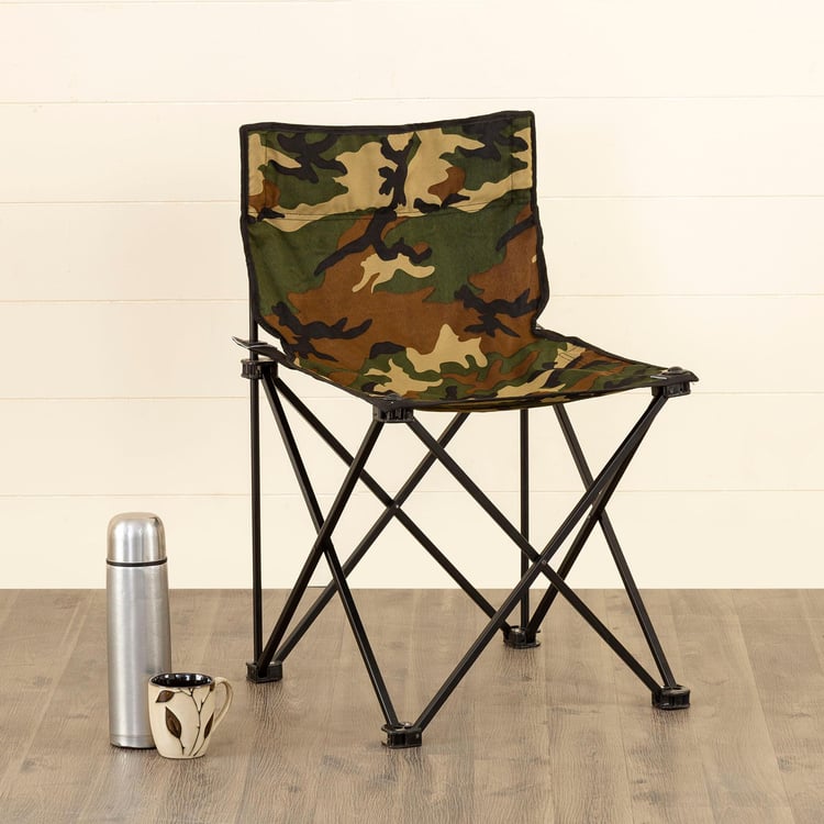 Helios Camouflage Foldable Camping Chair With Carrying Bag - Extra Large