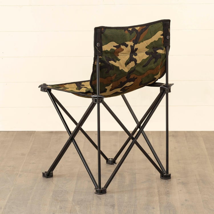 Helios Camouflage Foldable Camping Chair With Carrying Bag - Extra Large