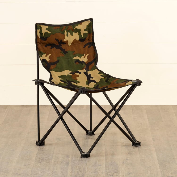 Helios Camouflage Foldable Camping Chair With Carrying Bag - Large