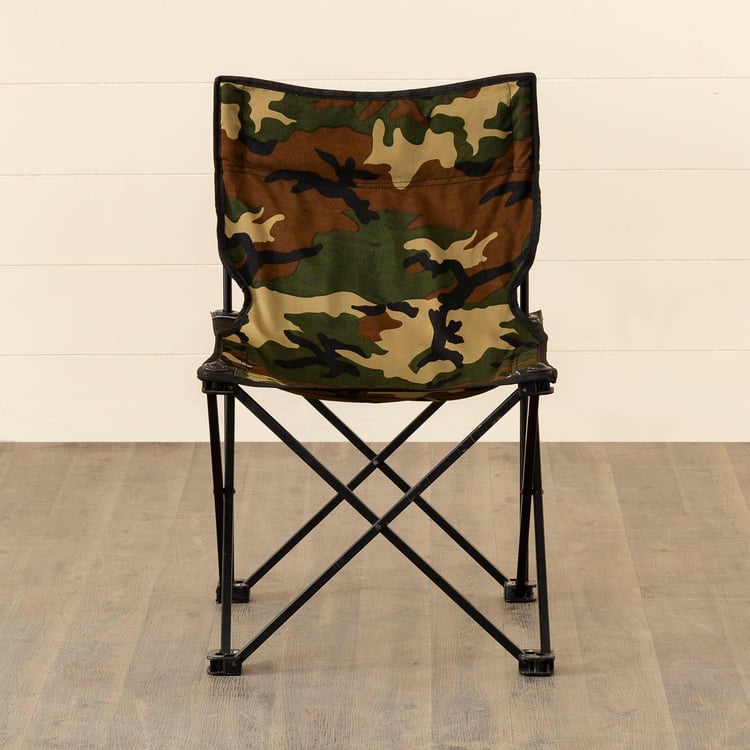 Helios Camouflage Foldable Camping Chair With Carrying Bag - Large