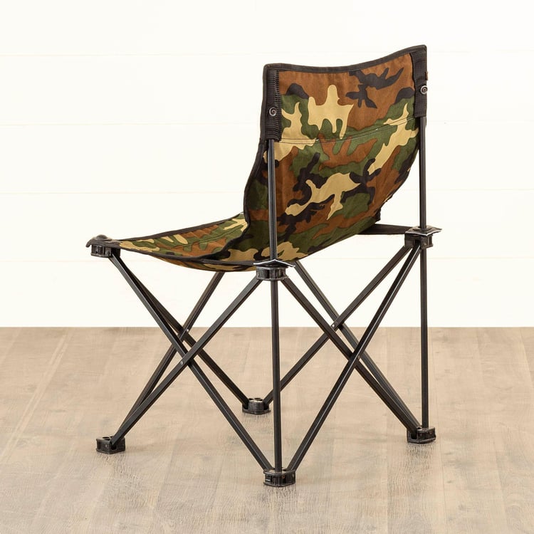 Helios Camouflage Foldable Camping Chair With Carrying Bag - Large