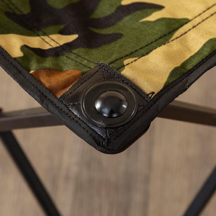 Helios Camouflage Foldable Camping Stool With Carrying Bag - Medium