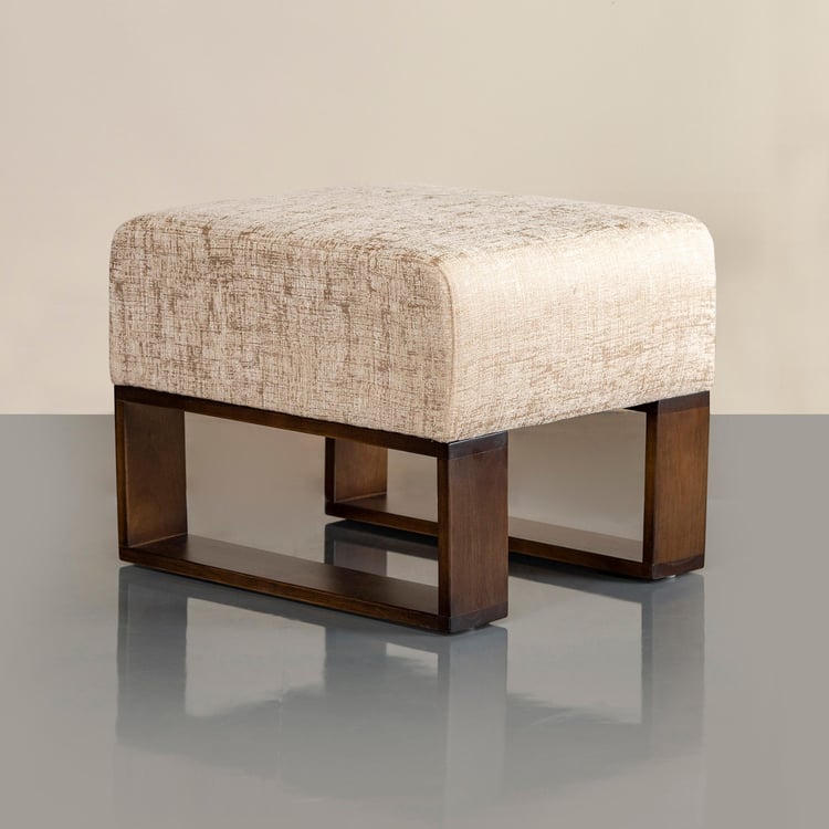 Delport Fabric Ottoman - Beige