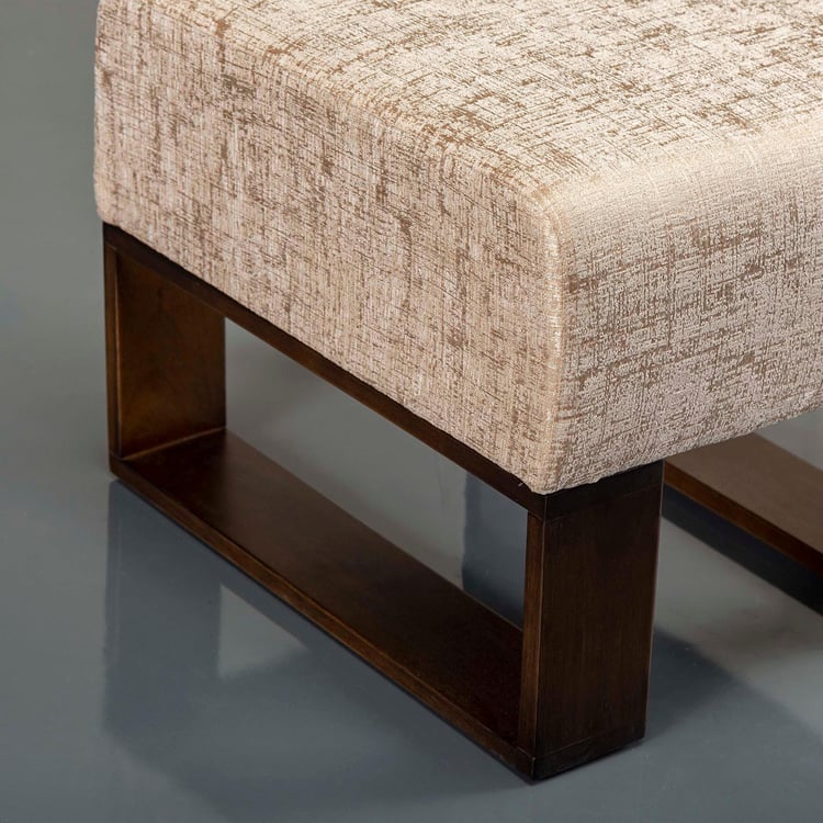 Delport Fabric Ottoman - Beige