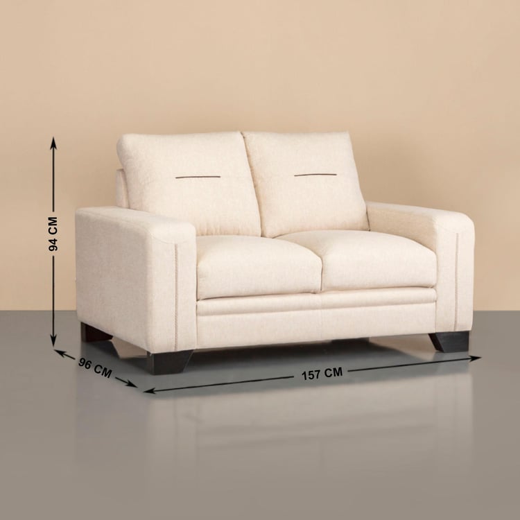 Helios Quebec Nxt Fabric 2-Seater Sofa - Beige