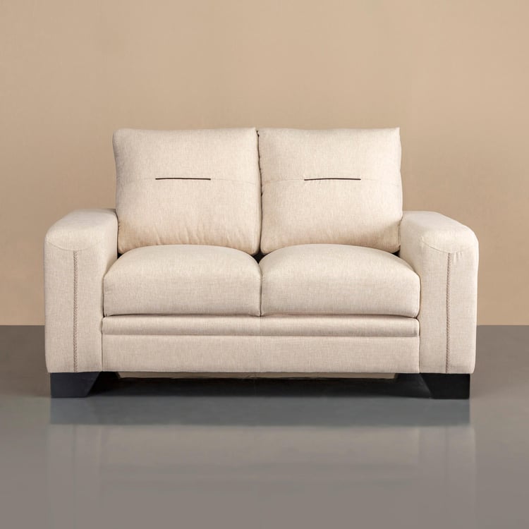 Helios Quebec Nxt Fabric 2-Seater Sofa - Beige