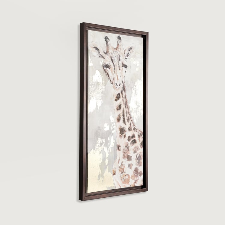 Artistry Giraffe Multicolour Glass Picture Frame - 40x80cm