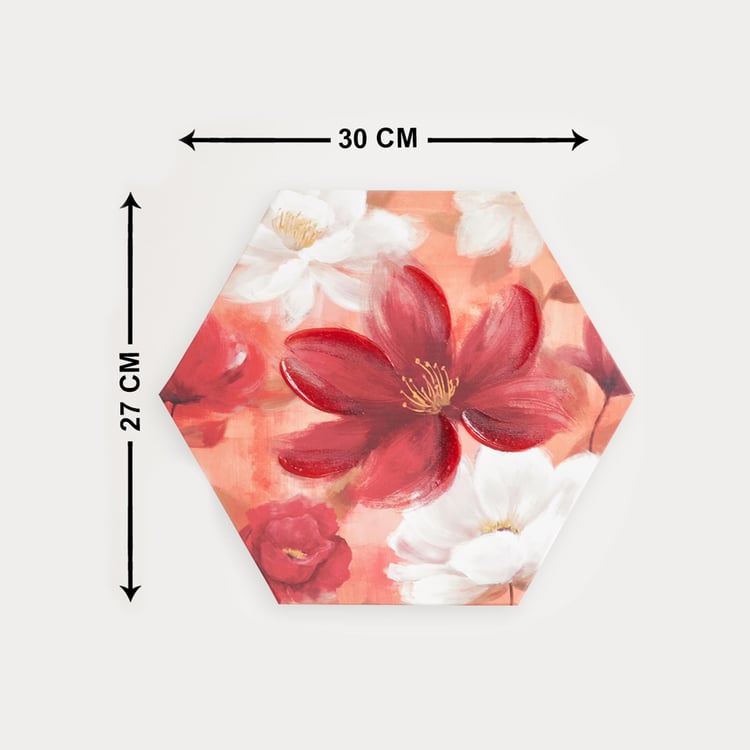 Brezza Hexagon Flower Picture Frame - Set of 3