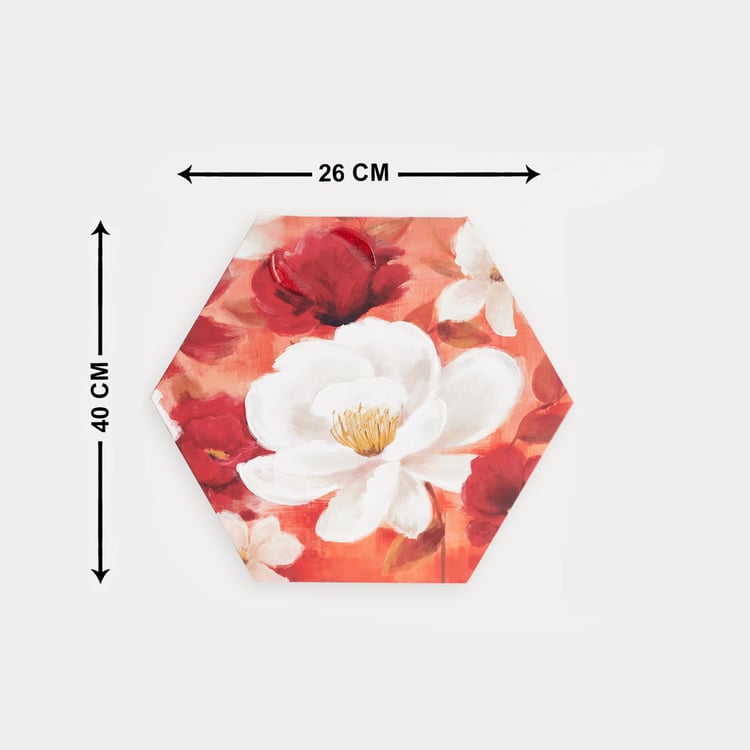 Brezza Hexagon Flower Picture Frame - Set of 3