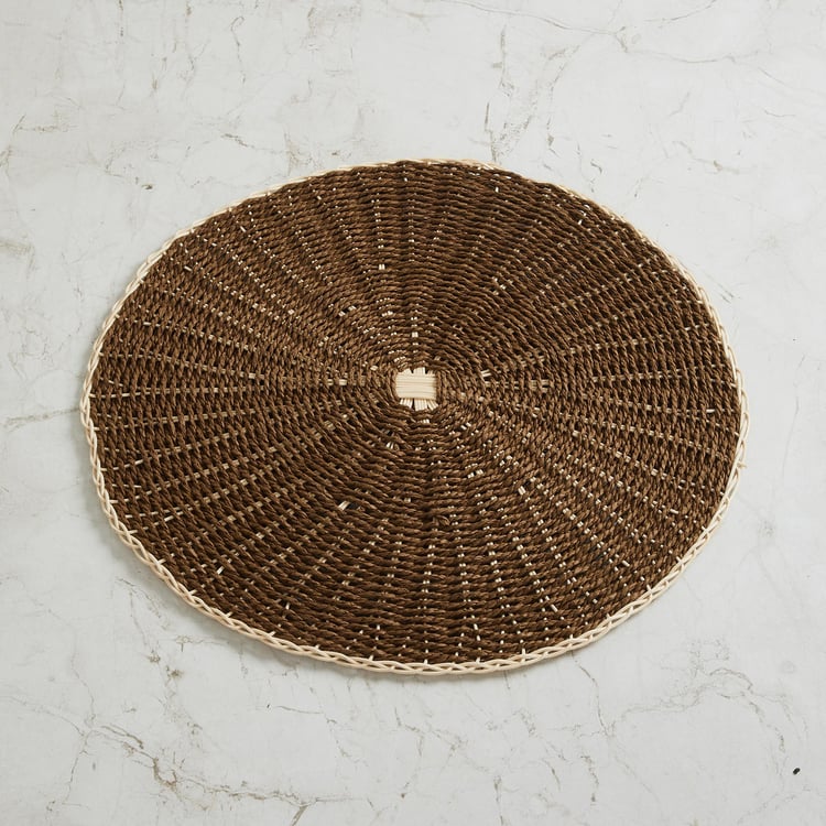 Foliage Swirl Rattan Handmade Placemat