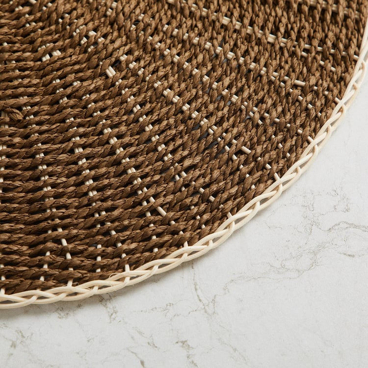 Foliage Swirl Rattan Handmade Placemat