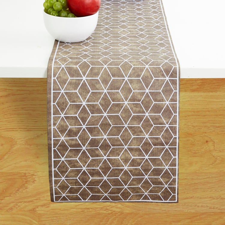 Foliage PVC Embroidered Reversible Table Runner