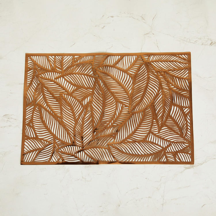 Cinder PVC Leaf Cut-Work Placemat