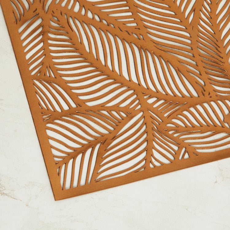 Cinder PVC Leaf Cut-Work Placemat