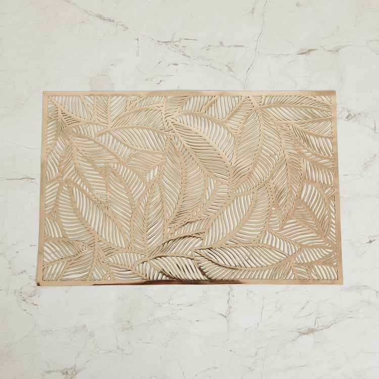 Cinder PVC Leaf Cut-Work Placemat