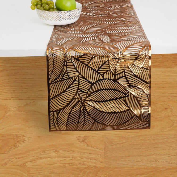 Cinder PVC Leaf Cut-Out Table Runner