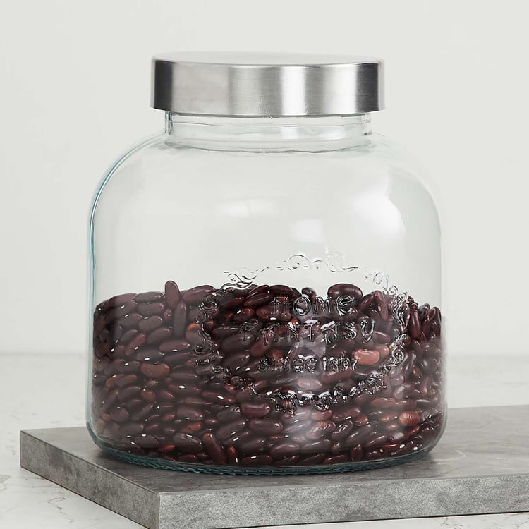 Corsica Essentials Metal Lid Glass Jar - 3L