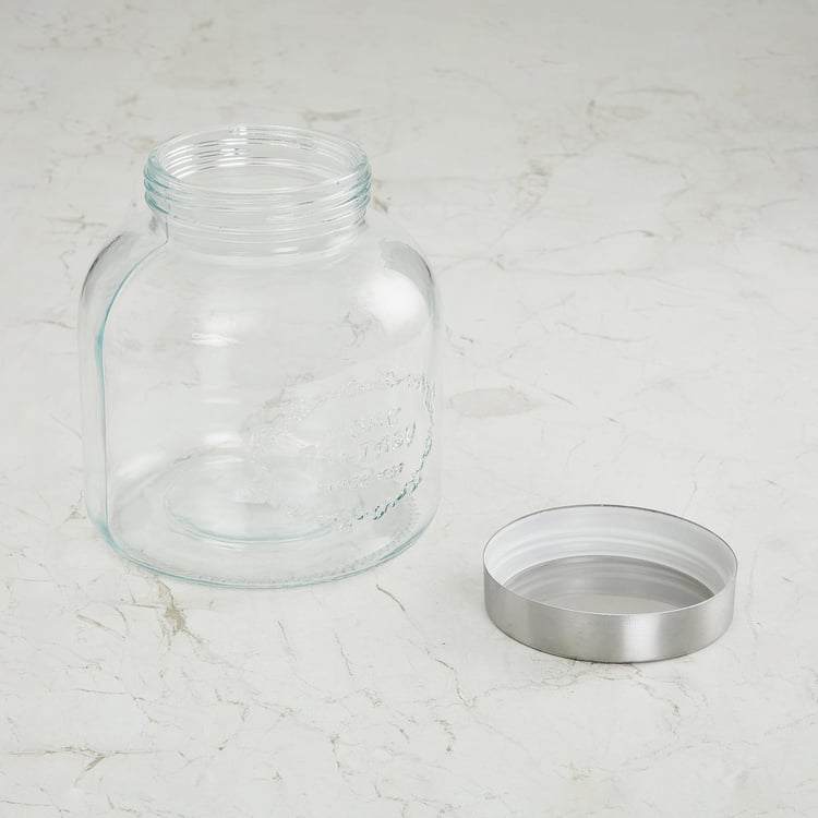 Corsica Essentials Metal Lid Glass Jar - 3L