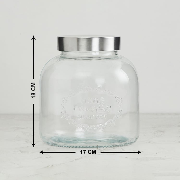 Corsica Essentials Metal Lid Glass Jar - 3L