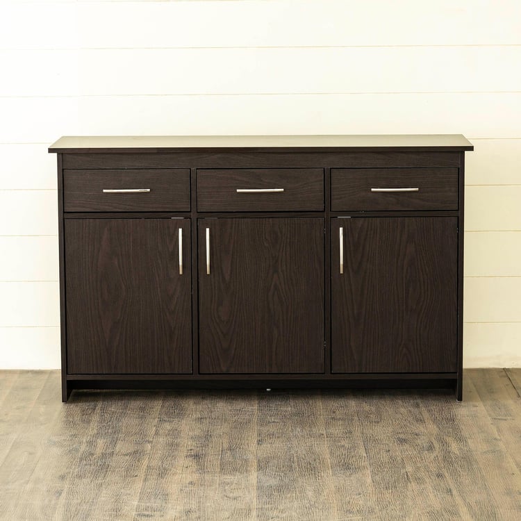 Helios Arvis Morris 3-Door Multipurpose Cabinet - Brown