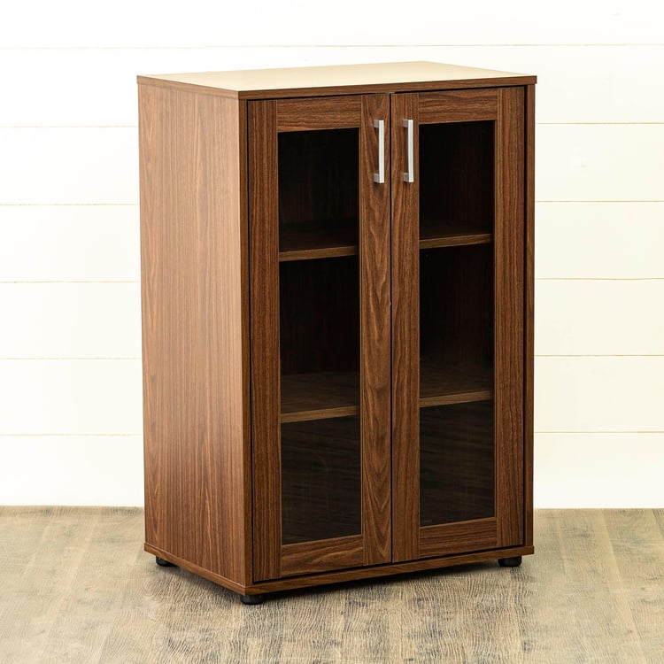 Helios Lewis Giles 2-Door Multipurpose Cabinet - Brown