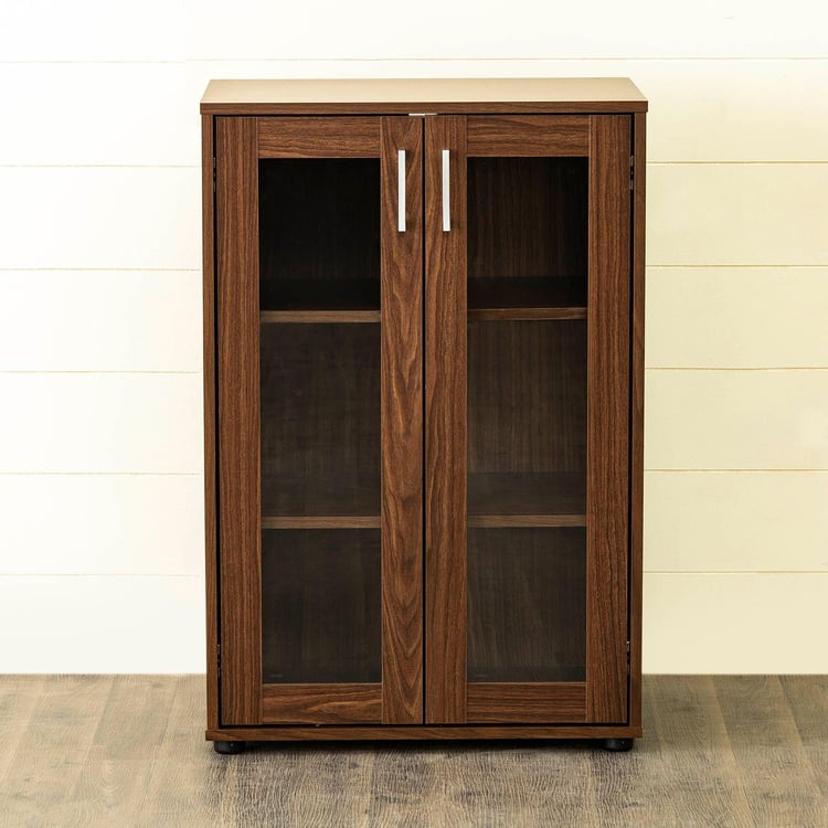 Helios Lewis Giles 2-Door Multipurpose Cabinet - Brown