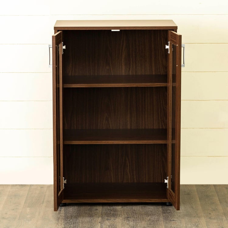 Helios Lewis Giles 2-Door Multipurpose Cabinet - Brown