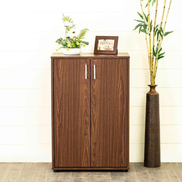 Helios Lewis Mustang 2-Door Multipurpose Cabinet - Brown