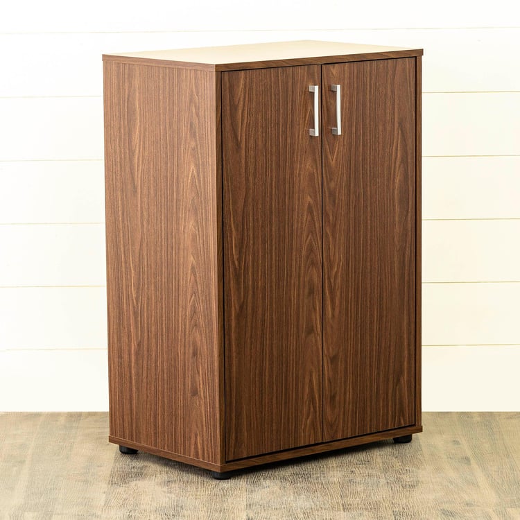 Helios Lewis Mustang 2-Door Multipurpose Cabinet - Brown