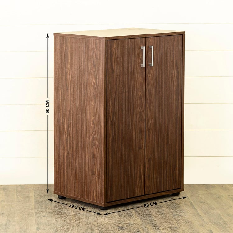 Helios Lewis Mustang 2-Door Multipurpose Cabinet - Brown