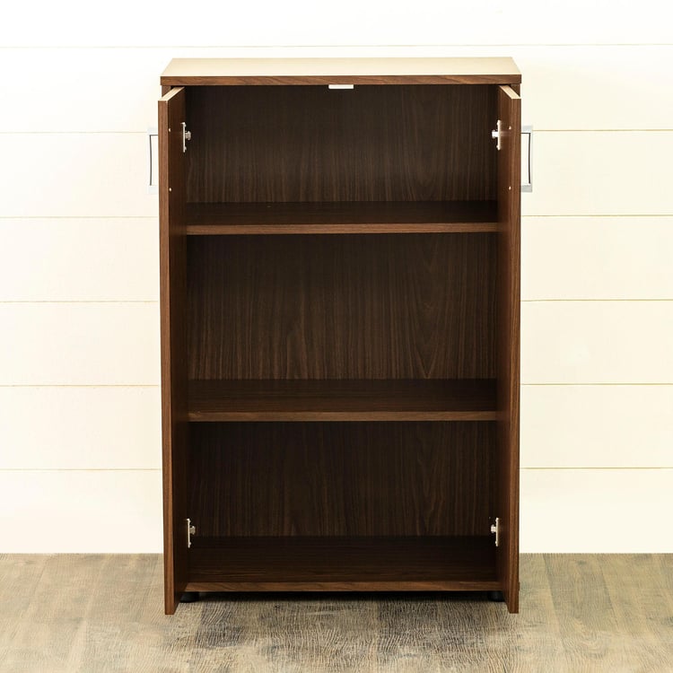 Helios Lewis Mustang 2-Door Multipurpose Cabinet - Brown