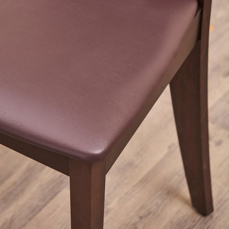 Spectra Brown Beech Wood Set Of 2 Dining Chair