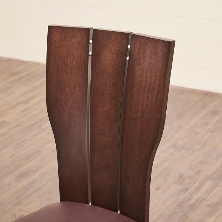 Spectra Brown Beech Wood Set Of 2 Dining Chair