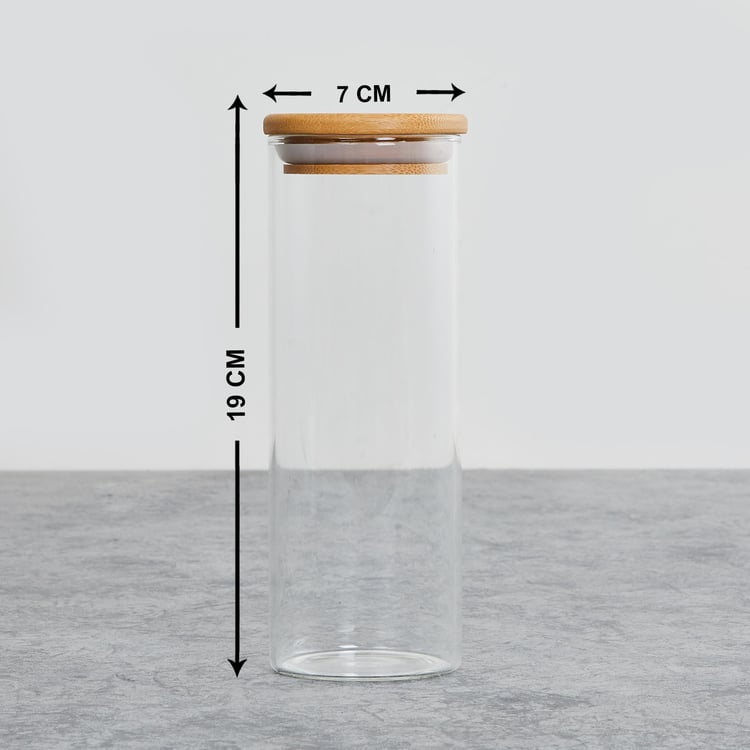 Palestine Borosilicate Jar with Bamboo Lid - 450ml