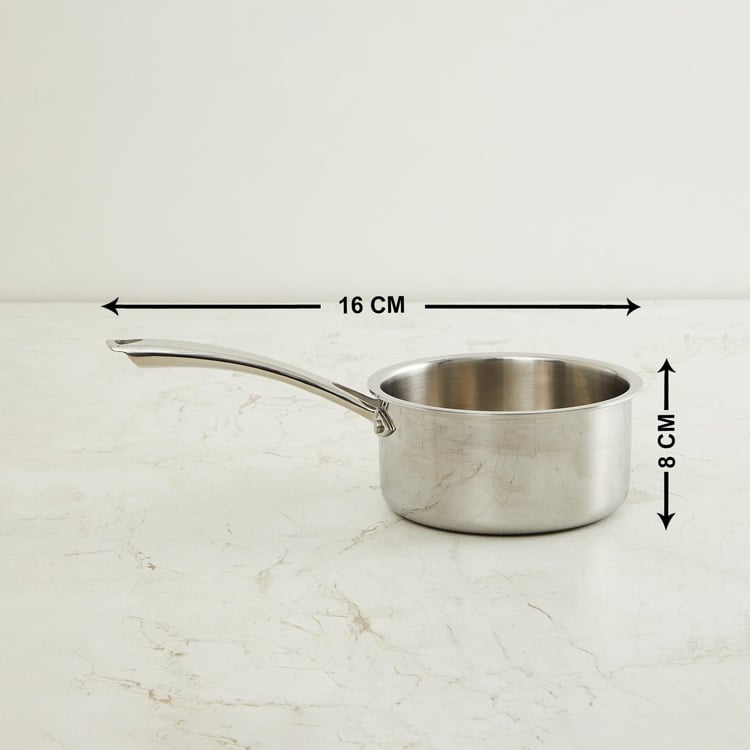 Chef Special Carin Silver Stainless Steel Induction Saucepan without Lid - 1.6l