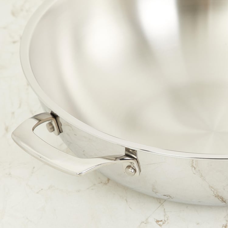 Chef Special Stainless Steel Wok - 34cm