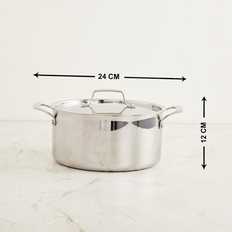 Chef Special Stainless Steel Casserole with Lid - 5.3L