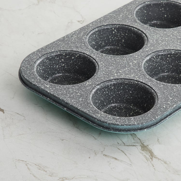 Bakers Pride Carbon Steel 6 Cups Muffin Pan
