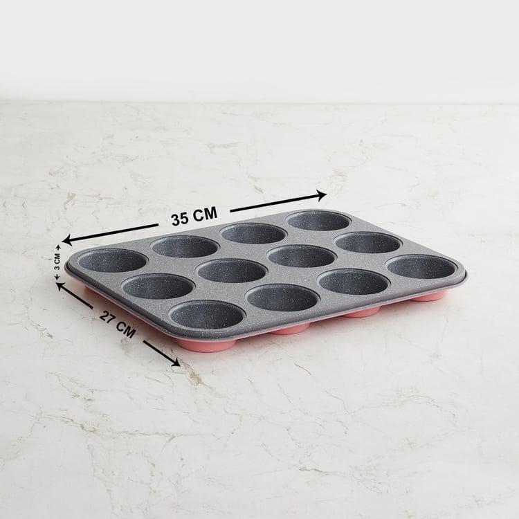 Bakers Pride Carbon Steel 12 Cups Mini Muffin Pan