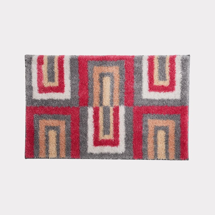 Grey Radiance Printed Bath Mat - 49 x 75 cm