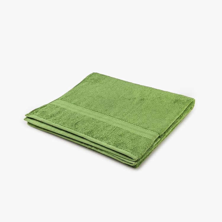 SPACES Colorfas Green Textured Cotton Bath Towel - 90x180cm