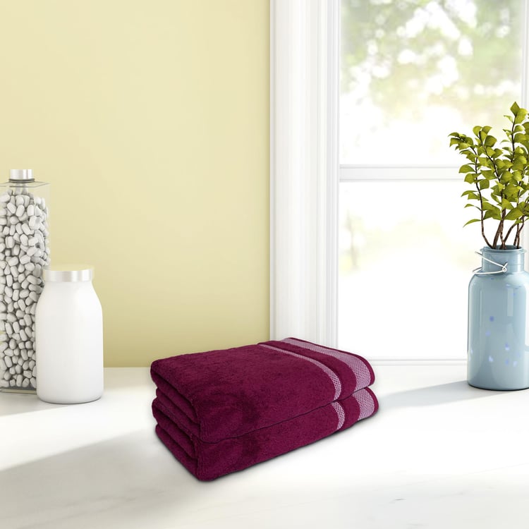 SPACES Hygro Textured Hand Towel - Set of Two - 40 x 60 cm