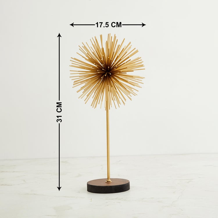 Leon Table Accent with Wood Base