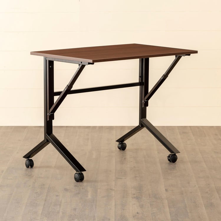 Helios Spacio Portable Folding Study Desk - Brown