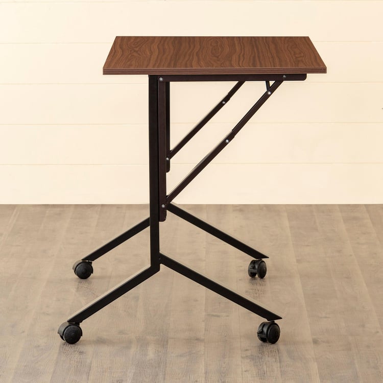 Helios Spacio Portable Folding Study Desk - Brown